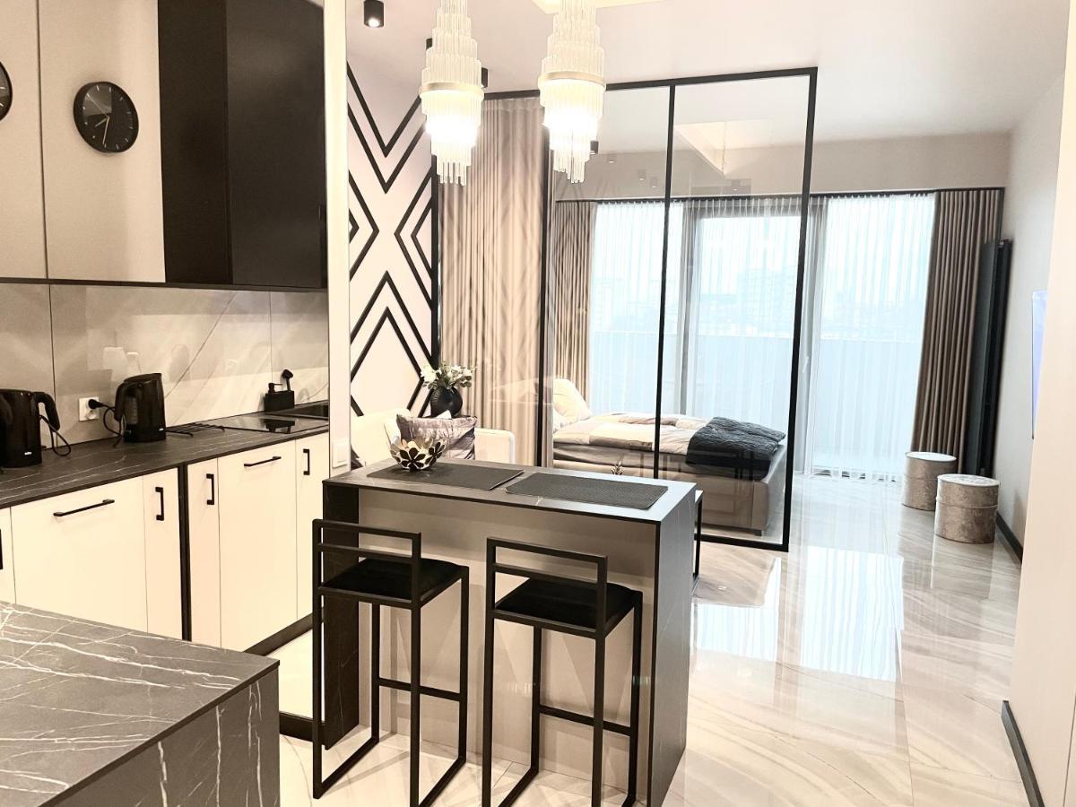 Apartament Elegance Hanza Tower Stettino Esterno foto